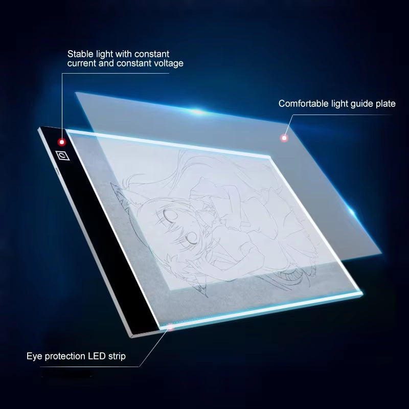 A3/A4/A5 3-Level Dimming Led Drawing Copy Pad Board Children'S Toy Painting Educational Kids Grow Creative Gifts for Children
